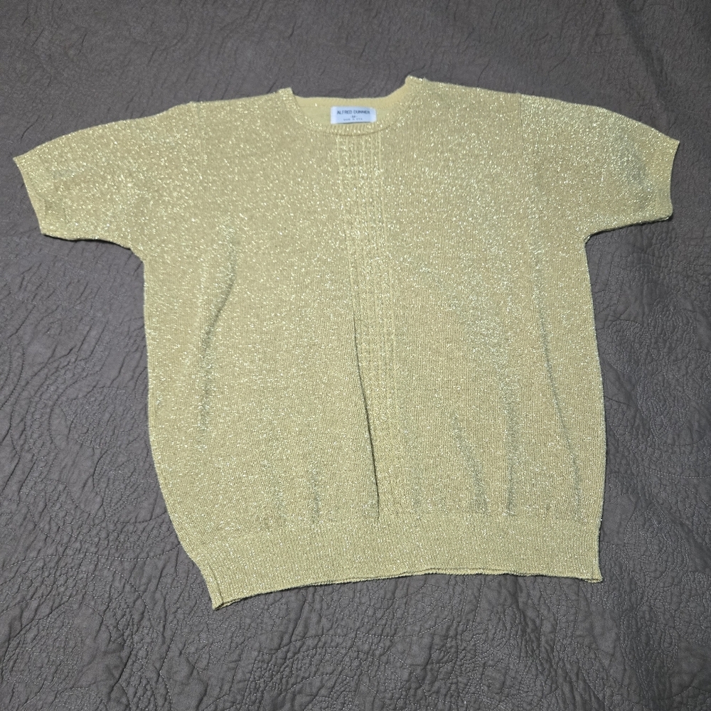 Vintage ALFRED DUNNER Gold Sweater Medium